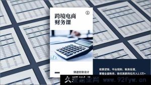 （17036期）跨境电商财务实操课：主流平台合规+全流程账务处理，搭建核算体系，冲击高薪岗月入1.5万+-就爱副业网