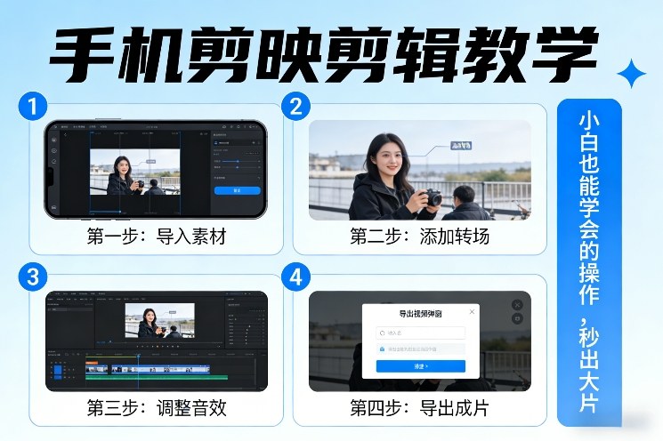 久爱副业网,网赚项目,网赚论坛博客网分享手机剪映剪辑教学,小白也能学会的操作,秒出大片