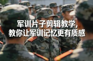 军训片子剪辑教学,教你让军训记忆更有质感-就爱副业网