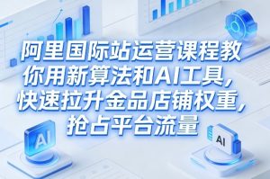 阿里国际站运营课程,教你用新算法和AI工具,快速拉升金品店铺权重,抢占平台流量(更新2026)-就爱副业网