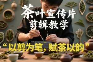 茶叶宣传片剪辑教学，以剪为笔，赋茶以韵，新手也能拍出高级感-就爱副业网