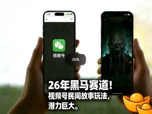 26年黑马赛道，视频号民间故事类玩法，潜力巨大，每日收益超5张-就爱副业网