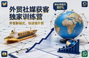 外贸社媒获客独家训练营,外贸新模式,快速做外贸(更新26年2月)-就爱副业网