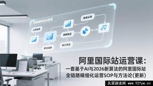 (17378期)阿里国际站运营实战课:AI赋能+2026最新算法适配的全链路精细化运营落地SOP与实战方法论-就爱副业网