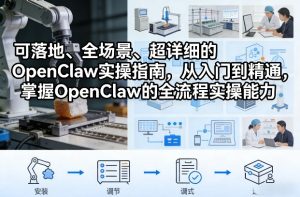 可落地、全场景、超详细的OpenClaw实操指南,从入门到精通,掌握OpenClaw的全流程实操能力-就爱副业网