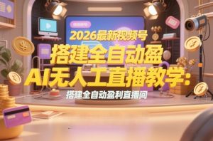 2026最新视频号AI无人直播教学:搭建全自动盈利直播间,低成本开启副业变现-就爱副业网