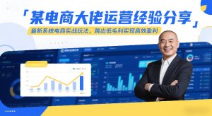 某电商大佬运营经验分享,最新系统电商实战玩法,跳出低毛利实现高效盈利(更新)-就爱副业网